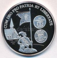 DN A magyar pénz krónikája - Cum Deo pro Patria et Libertate Ag emlékérem (20g/0.999/38,61mm) T:PP