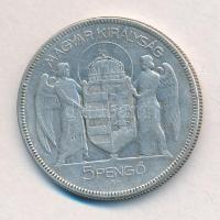 1930. 5P Ag "Horthy jobbra" T:2-,3 
Adamo P8