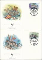 WWF Fishes set on 4 FDC-s WWF: Halak sor 4 db FDC-n