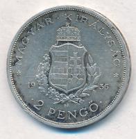1936. 2P Ag "Liszt Ferenc" T:1-,2 kis patina
Adamo P7.3