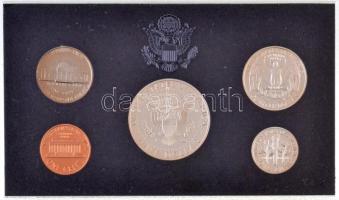 Amerikai Egyesült Államok 1996. 1c Cu-Ni-Zn "Lincoln" + 5c Cu-Ni "Jefferson" + 1...