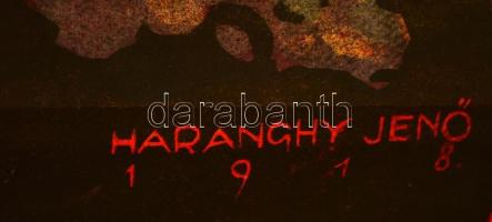 1918 Haranghy Jenő (1894-1951): Jegyezzünk hadikölcsönt, plakát, színes litográfia, Kunossy Rt. rest...