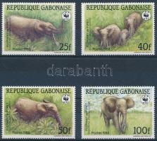 1988 WWF: Erdei elefánt sor Mi 1009-1012