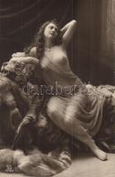 Vintage erotic nude postcard. 034 A.M. Patent