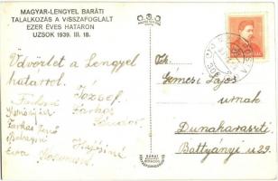 1939 Uzsok, Uzhok; Magyar-Lengyel baráti találkozás a visszafoglalt ezeréves határon / Hungarian-Pol...