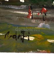 Bánfi jelzéssel: Óbuda, olaj, karton, 23,5×33,5 cm