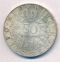 Ausztria 1974. 50Sch Ag "50 éves az osztrák rádió" T:2 patina 
Austria 1974. 50 Schilling...