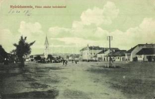 Nyárádszereda, Miercurea Nirajului; Fő tér és heti vásár. Csergőffy József kiadása / main square with the weekly market  (fl)