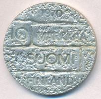 Finnország 1970. 10M Ag "Paasikivi elnök születésének 100. évfordulója" T:1- halvány patin...