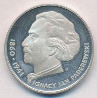 Lengyelország 1975. 100Zl Ag Ignacy Jan Paderewski T:1,1-(PP) Poland 1975. 100 Zlotych Ag Ignacy Jan Paderewski C:UNC,AU(PP) Krause Y#77