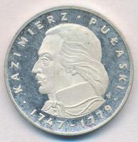 Lengyelország 1976. 100Zl Ag Pulaski Kázmér T:1,1-(PP) Poland 1976. 100 Zlotych Ag Casimir Pulaski C:UNC,AU(PP) Krause Y#84