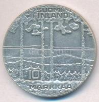 Finnország 1975. 10M Ag "Kekkonen elnök 75. születésnapja" T:1- 
Finland 1975. 10 Markka ...