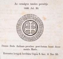 Knauz Nándor - Az országos tanács és országgyűlések története 1445-1452. 
Pest, 1859. Eggenberger F...