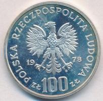Lengyelország 1978. 100Zl Ag "Janusz Korczak születésének 100. évfordulója" T:1(PP)
Polan...