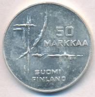 Finnország 1982. 50M Ag "Jégkorong Világbajnokság" T:1- 
Finland 1982. 50 Markka Ag "...