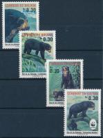 1991 WWF: Pápaszemes medve sor Mi 1137-1140