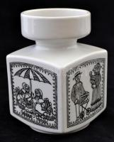 Porcelán tétel közte néhány kis lepattanással, összesen: 18 db