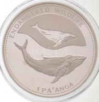 Tonga 1994. 1P Ag "Hosszúszárnyú bálna" T:PP kis fo.
Tonga 1994. 1 Pa'anga Ag "...