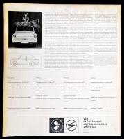 cca 1965 Trabant 601, kétoldalas NDK reklámplakát, 35,5x32 cm