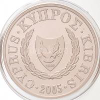 Ciprus 2005. 1Ł Ag Mediterrán barátfóka T:PP Cyprus 2005. 1 Pound Ag Mediterranean monk seal C:PP Krause KM#76a