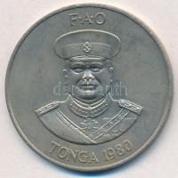 Tonga 1980. 2P Cu-Ni "Tengeri erőforrások - Hosszúszárnyú bálna" T:1,1- patina
Tonga 1980...