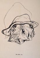 18 művész 48 rajz. Budapest, 1942, Unitas. Kiadói papírmappa. A fedelet Sugár István tervezte. Dedik...