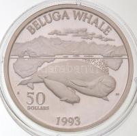Marshall-szigetek 1993R 50$ Ag "Beluga" T:PP fo.
Marshall Islands 1993R 50 Dollars Ag &qu...