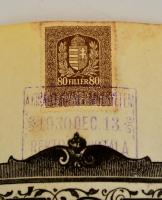 1930 M. Kir. József-Műegyetem díszes gépészmérnöki oklevél, Hütl Dezső (1870-1946) építésznek, az eg...