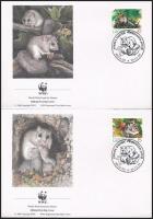 WWF: Pele sor 4 db FDC - n + sor WWF Pele set 4 FDC + set