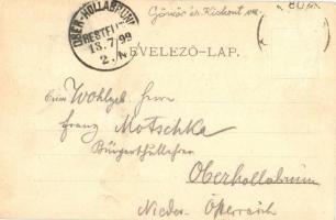 1899 Krasznahorka, Krásnohorska (Rozsnyó); vár. kiadja Falvi Jenő / castle / Schloss s: Bálint B. (R...