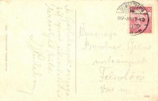 Selmecbánya, Banská Stiavnica; látkép az Óvárral. Joerges 1910. / panorama view