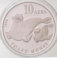 Bulgária 1999. 10L Ag "Mediterrán barátfóka" T:PP
Bulgaria 1999. 10 Leva Ag "Mediter...