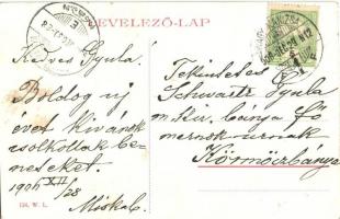 Nagykanizsa, utcakép, piaci árus, Arany Szarvas szálloda. W.L. 124