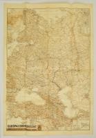 1942 Európai Oroszország térképe, 1:5000.000, M. Kir. Honvéd Térképészeti Intézet, kissé foltos, hajtásnyomokkal, egyébként jó állapotban. 94×63 cm