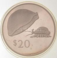 Fidzsi-szigetek 1978. 20$ Ag "Arany tengeri csiga" T:1-(PP)
Fiji Islands 1978. 20 Dollars...
