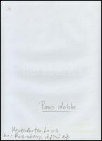 cca 1988 Menesdorfer Lajos (1941-2005) budapesti fotóművész hagyatékából 2 db feliratozott vintage f...