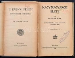 Vegyes könyvtétel, 4 db:
Dr. Schöner Ferenc: II. Rákóczi Ferenc. Magyar Ifjúság Könyvtára 9-11. sz....