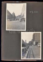 cca 1930 Egy német utazás képei. Több, mint 150 kép, közte sok mozgalmas városkép albumban. / German...