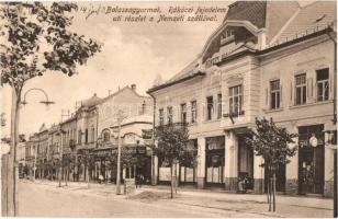 Balassagyarmat, Rákóczi fejedelem út, Nemzeti szálló, óra és ékszer üzlet, Müller Béla üzlete