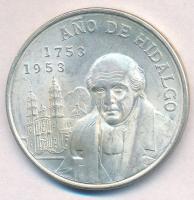 Mexikó 1953. 5P Ag Hidalgo születésének 200. évfordulója T:2 Mexico 1953. 5 Pesos Ag Bicentennial of Hidalgos Birth C:XF Krause KM#468