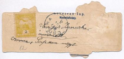 1901 Virágos dombornyomott mini üdvözlő képeslap / Floral greeting art postcard. Emb. litho minicard...