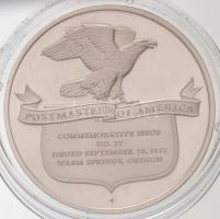 Amerikai Egyesült Államok 1972. "Vadvédelem - Medvefóka" peremén jelzett Ag emlékérem (25,...