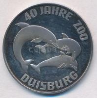 Németország DN 40 éves a Duisburgi Állatkert fém zseton (30mm) T:1-(PP) Germany ND 40 Jahre Zoo Duisburg metal jeton (30mm) C:AU(PP)
