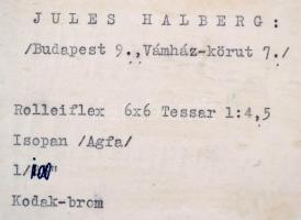 cca 1940 Halberg Gyula / Jules Halberg (1915-2001): A csúcson. Vintage felvétel, pecséttel jelezve, ...