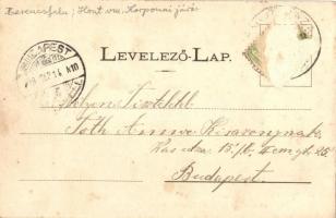 Berencsfalu, Berencsfalva, Prencsfalu, Prencov; Kereszt alatt. Tót népviseletek 14. sz. Kiadja Sochá...