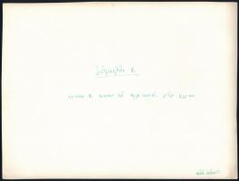 cca 1970 Váli Gábor: Jégzajlás a Dunán 3 db vintage fotóművészeti alkotás, hátoldalt jelezve 23x17 c...