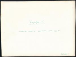 cca 1970 Váli Gábor: Jégzajlás a Dunán 3 db vintage fotóművészeti alkotás, hátoldalt jelezve 23x17 c...