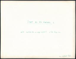 cca 1970 Váli Gábor: Jégzajlás a Dunán 3 db vintage fotóművészeti alkotás, hátoldalt jelezve 23x17 c...