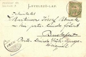 Búrszentgyörgy, Borsky Svaty Jur, Bur-Sankt-Georg; utcakép templommal, lovaskocsik. Wiesner Alfréd k...