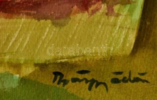 Márffy jelzéssel: Ülő nő. Akvarell, papír, 50×36 cm